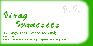 virag ivancsits business card